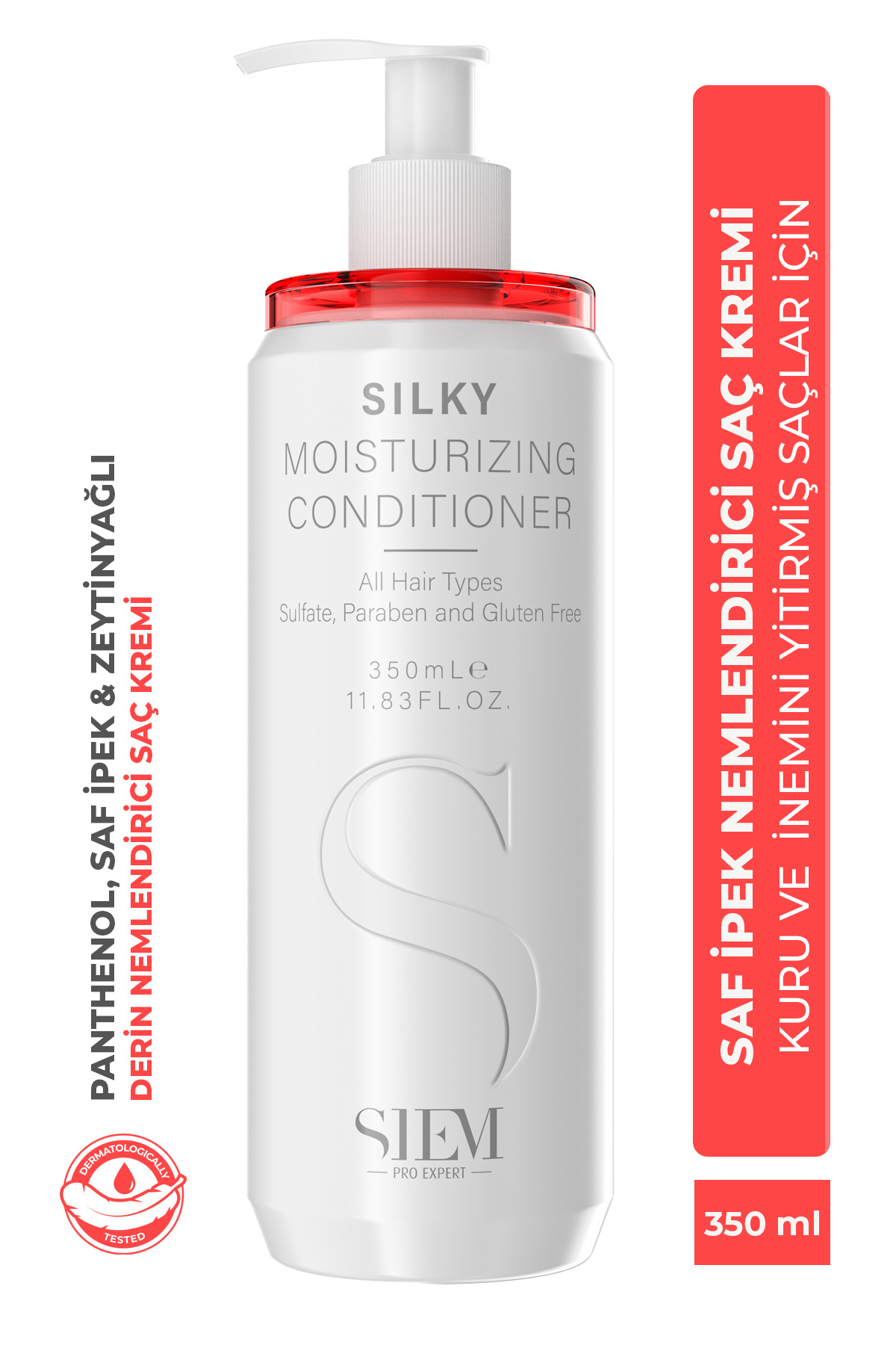 Silky Moisturizing Conditioner Sülfatsız Nemlendirici Saç Kremi Tüm Saç Tipleri Saç Nem Bakımı 350ml — SILKYCONDITIONER — تصویر 1 از 8