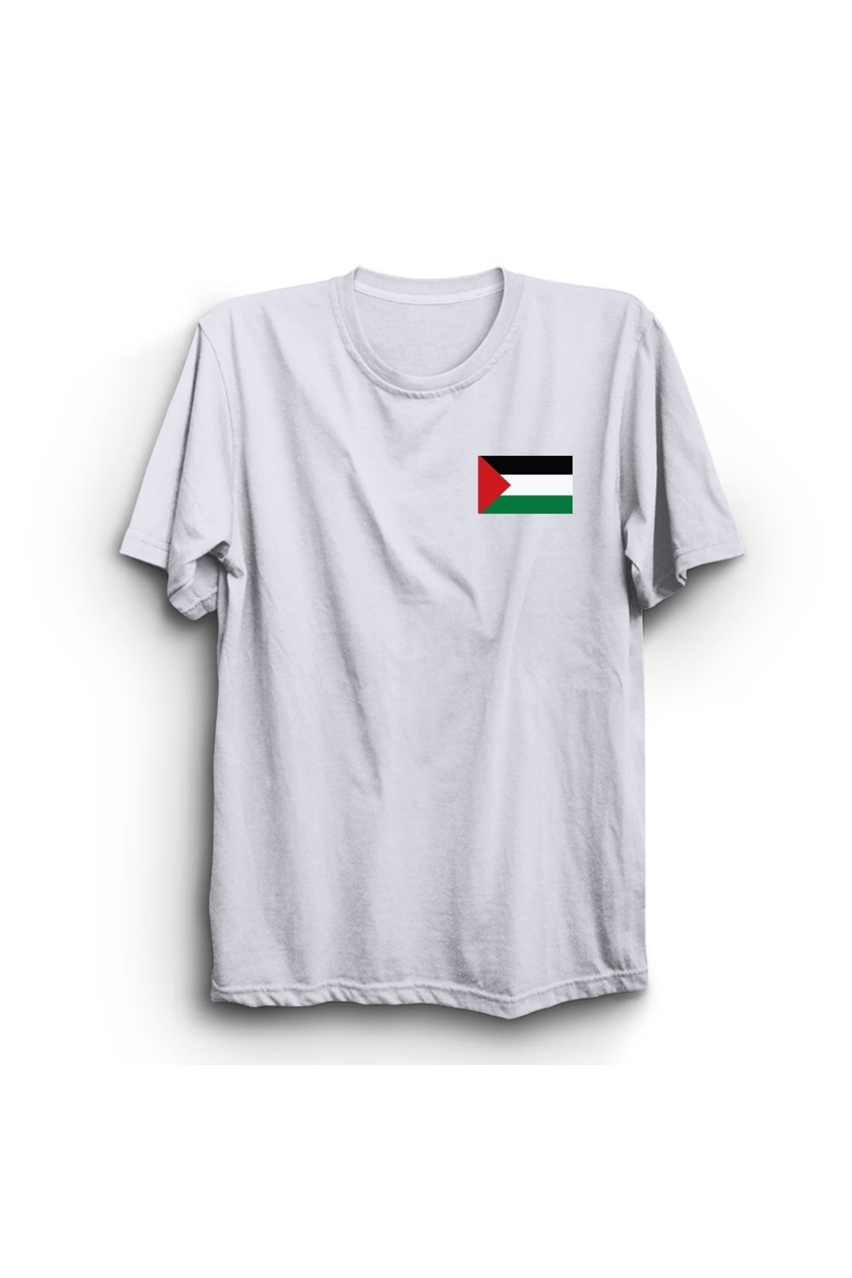 Palestinian Flag, Mini Logo, Palestinian Flag Small Logo T-Shirt