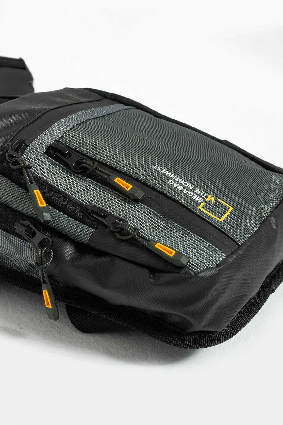 MEGA Bag Motorsiklet, Bisiklet, Kurye Su Geçirmez Bel ve Bacak Çantası - Gri