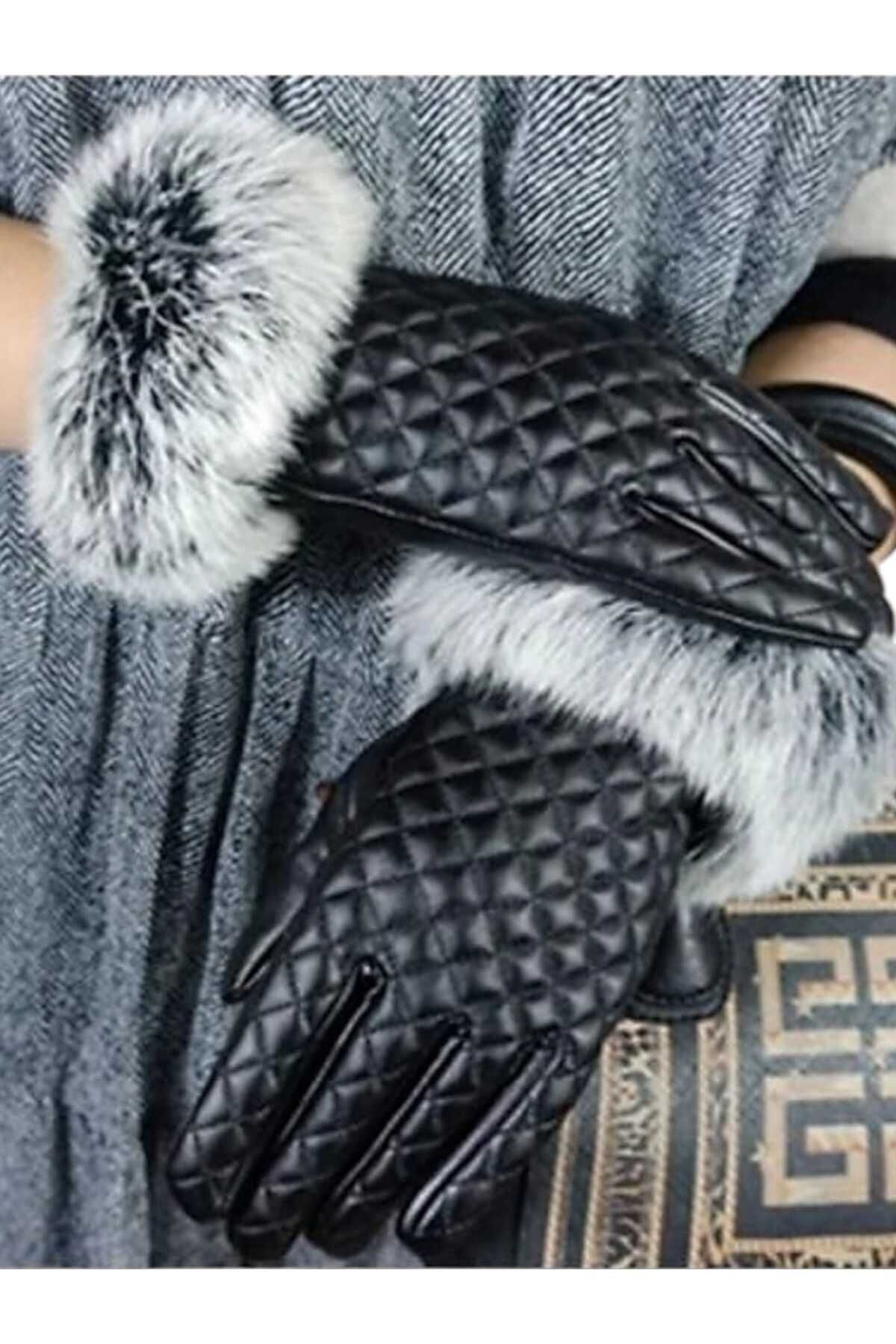 Gloves with deals fur trim