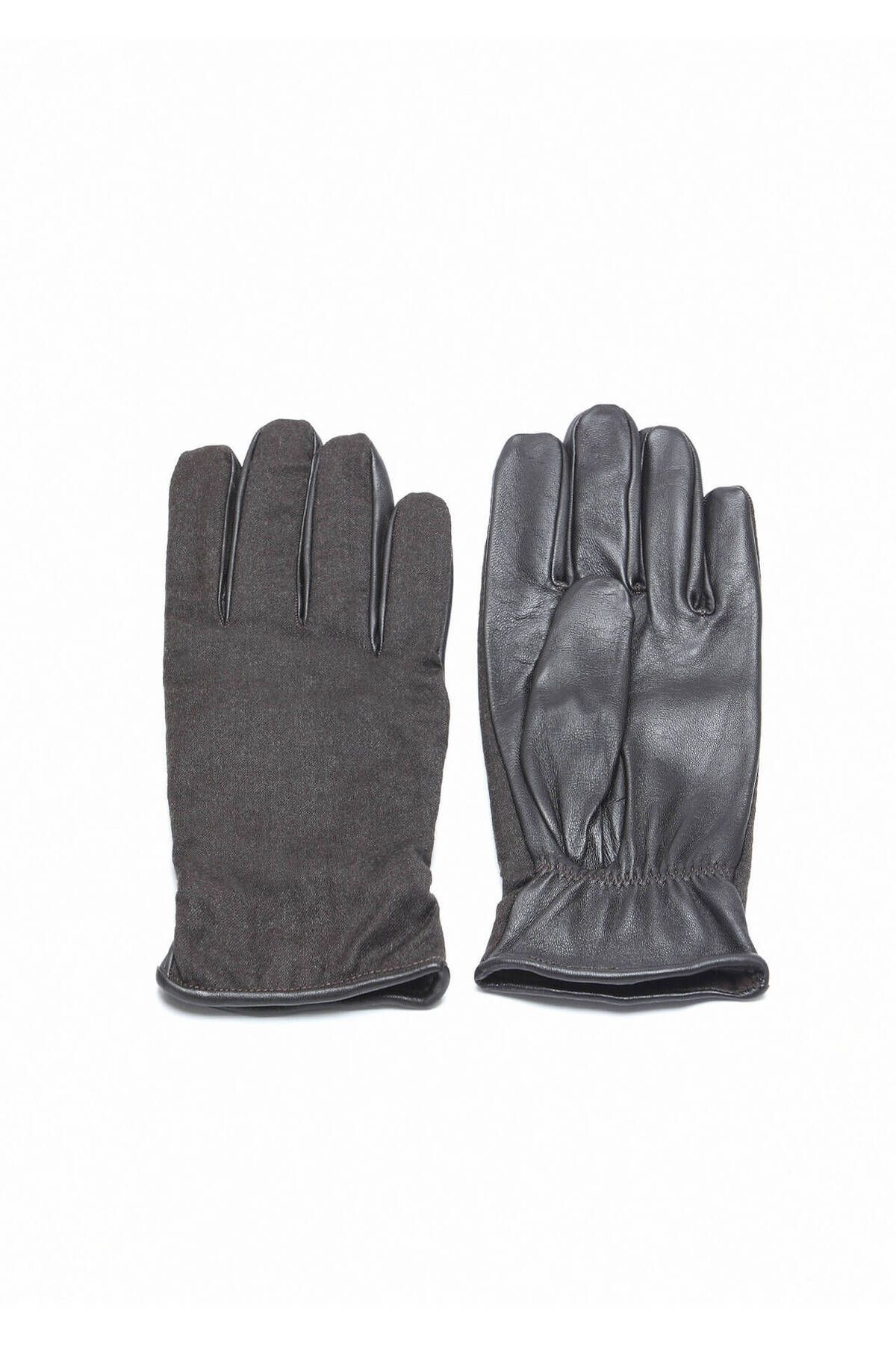 Ramsey-50% Wool Brown Gloves, 50% Leather 1