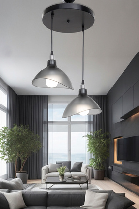 AG LightDesign Füme Sarkıt Avize Yatak Odası Salon Mutfak Koridor Lamba