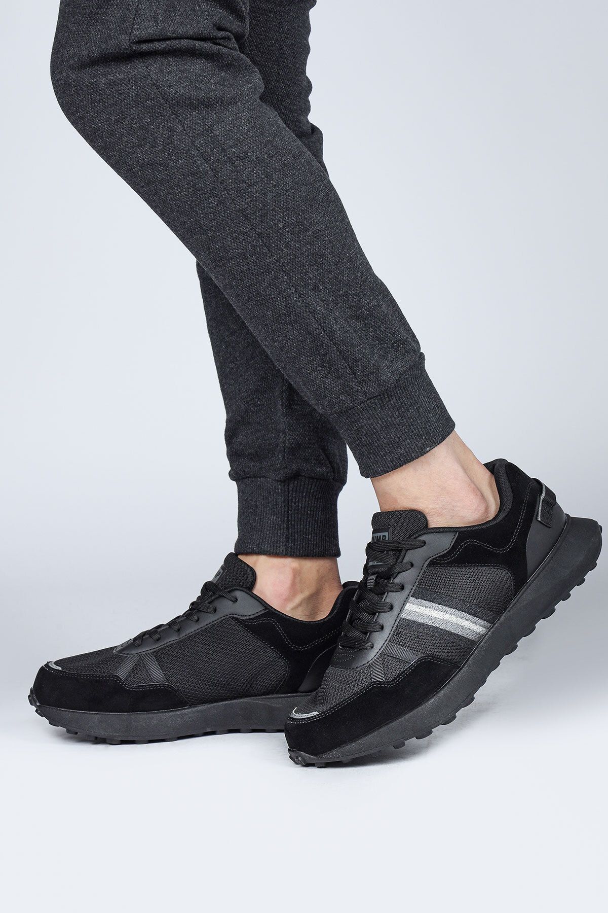 Comfortable black trainers shop