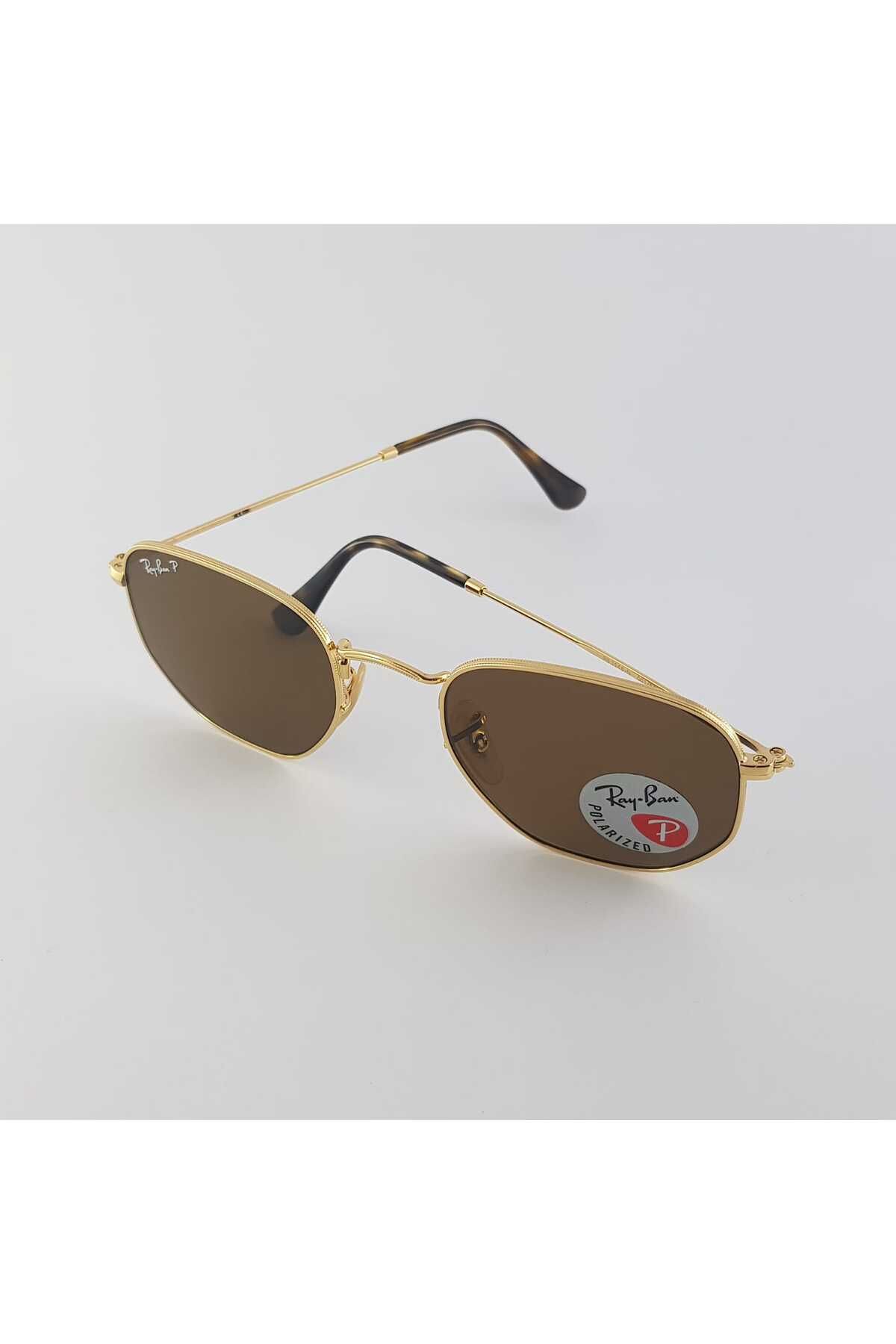 عینک آفتابی طلایی مردانه و زنانه 3548 001 57 51 اورجینال Ray-Ban
