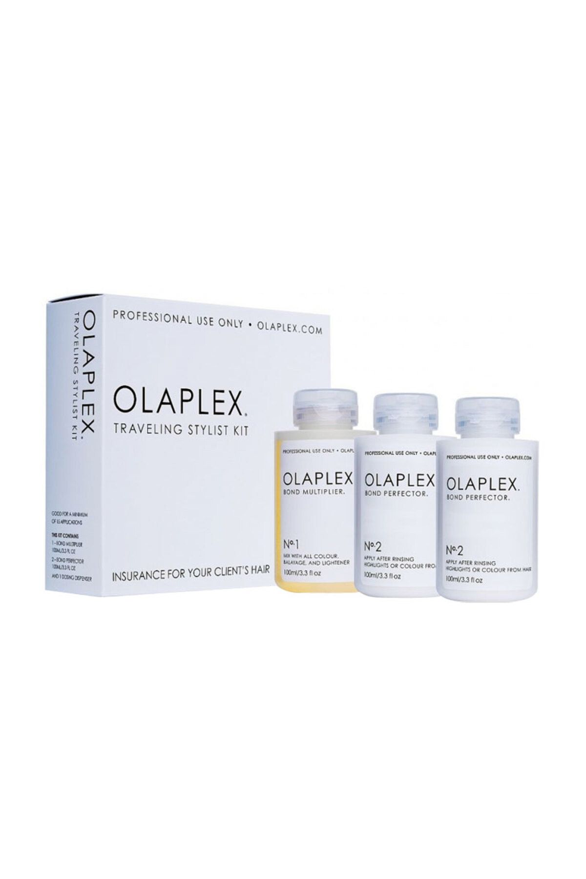کیت استایلیست مسافرتی سیستم مراقبتی محافظ و تقویت کننده برای اقدامات فنی 3x100ml Olaplex