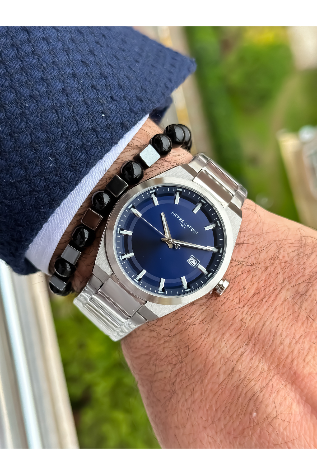 ساعت مردانه آبی سرمه ای پیرکاردینPierre Cardin | BNCPRR45 اورجینال - تصویر 4