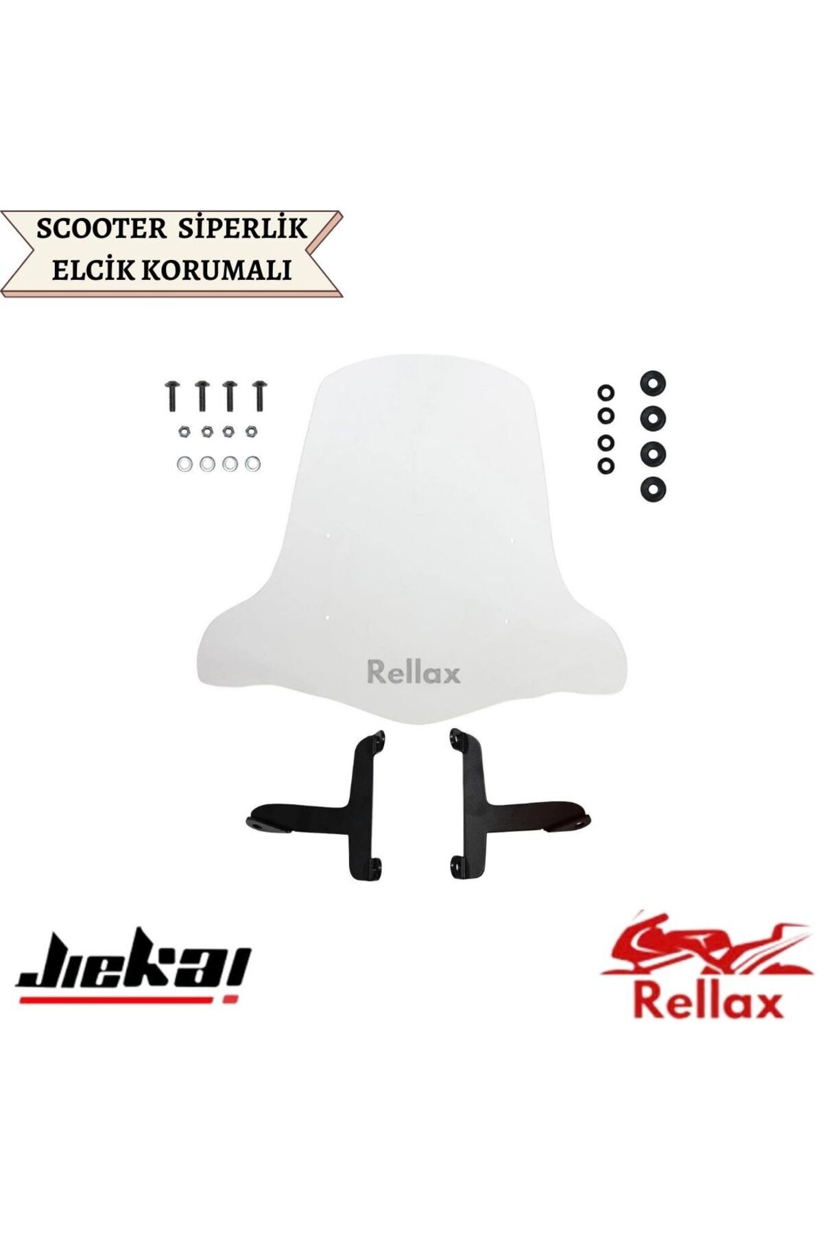 -ruka-引越し前SELE Jiekai RELLAX SCOOTER MOTOSİKLET UYUMLU ÜNİVERSAL ÖN SİPERLİK