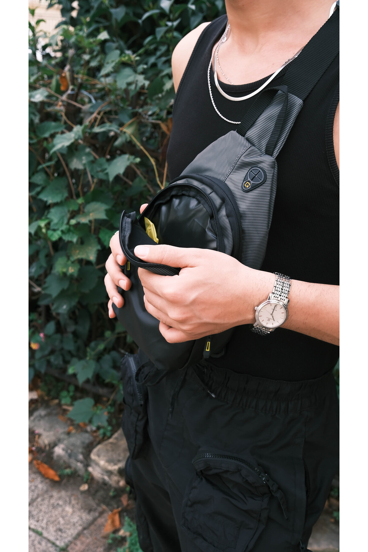 کوله پشتی زنانه خاکستری MEGA BAG THE NORTHWEST | M-1034 اورجینال - تصویر 4