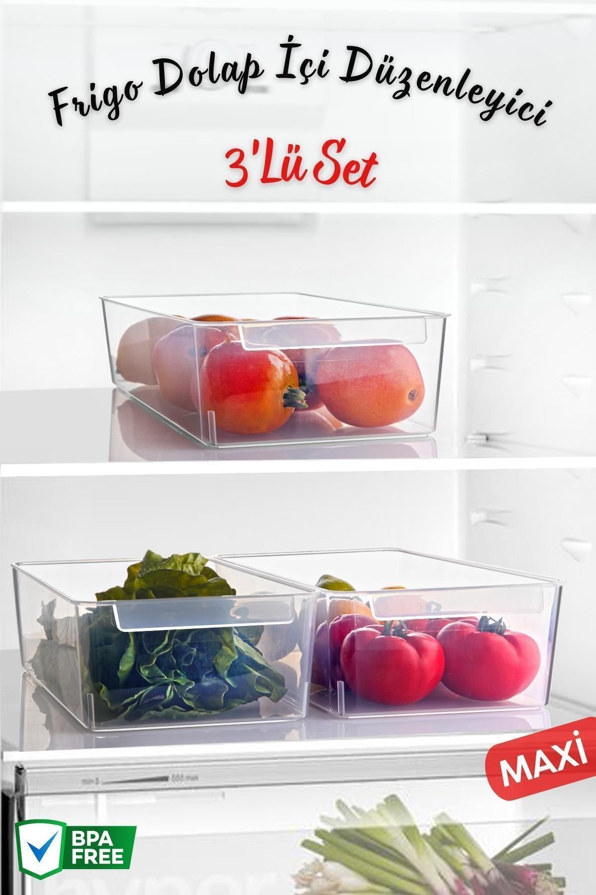 Nandy Home Frigo Maxi Органайзер для холодильника и шкафа, 3 предмета NDY-EP-605