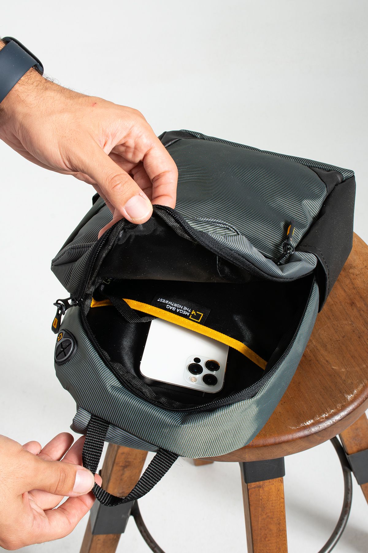 Mega Bag The Northwest Çapraz Bodybag Erkek Çantası - Gri