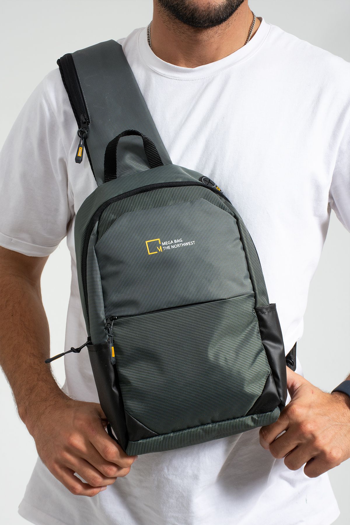 Mega Bag The Northwest Çapraz Bodybag Erkek Çantası - Gri