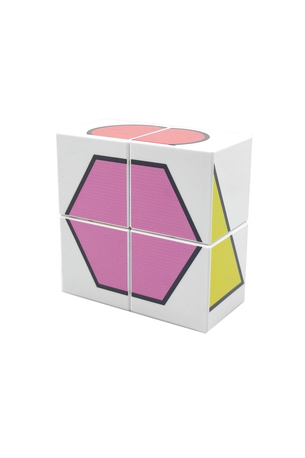 KÜPSS Manyetik Puzzle Şekiller Geometrik Şekiller Yapboz - 4 Manyetik Rubik Küp 6 Renkli Şekil Puzzle fotoğrafı 6 (önizleme)