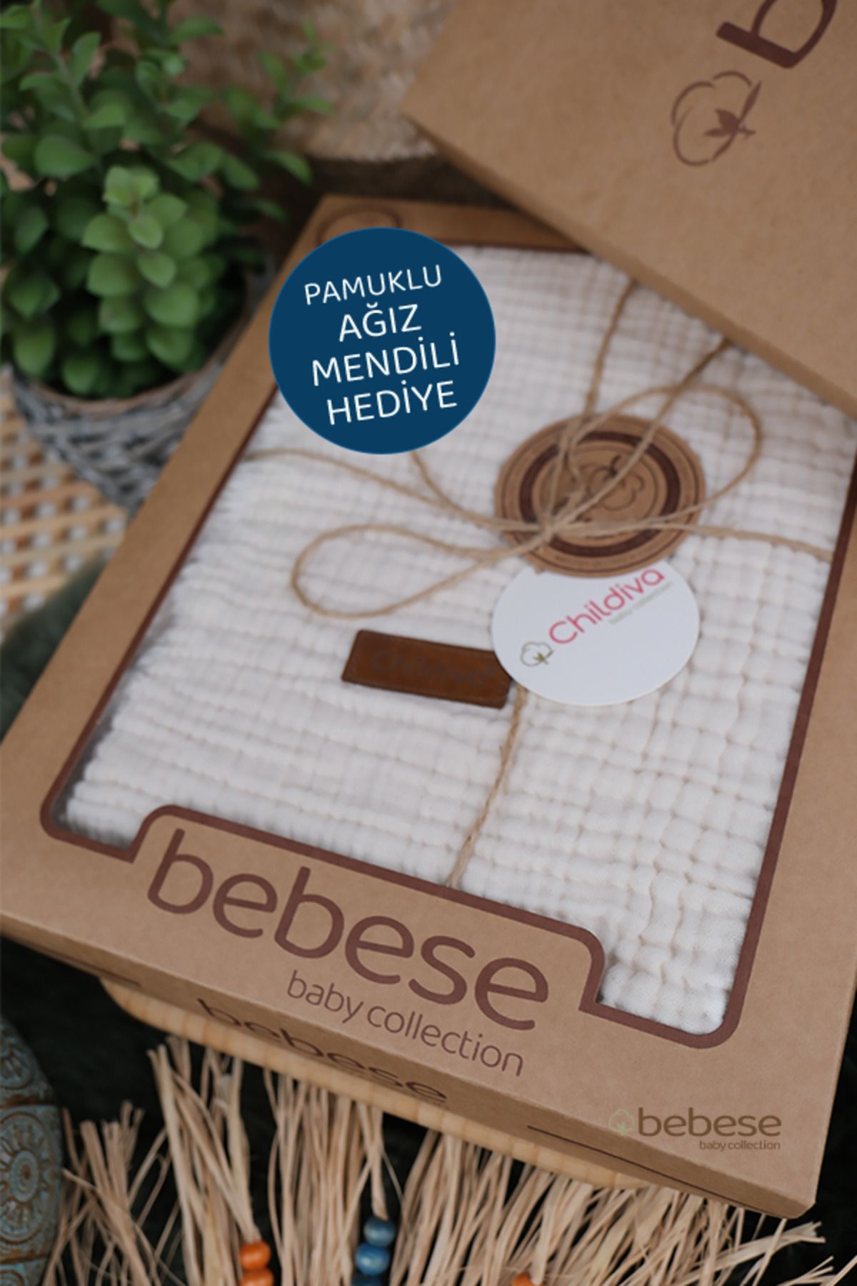 Bebese 4 Katlı Müslin Battaniye - 100x120 - Extra Yumuşak - Özel Seri