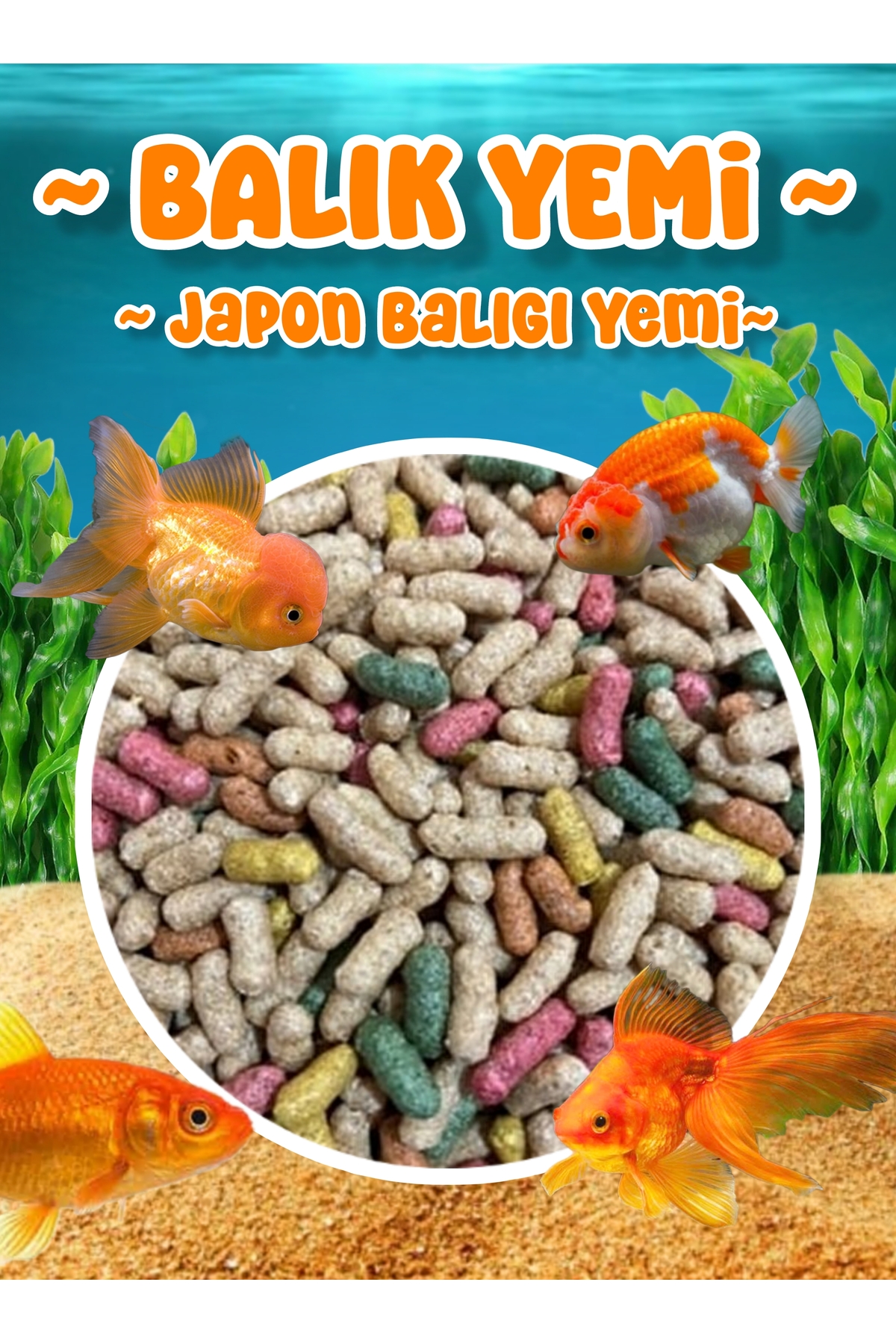 MDİZMİR Balık Yemi Tetra Pond Yem ( Japon Balıgı Yemi ) Tüm Balıklar için Kullanılabilir