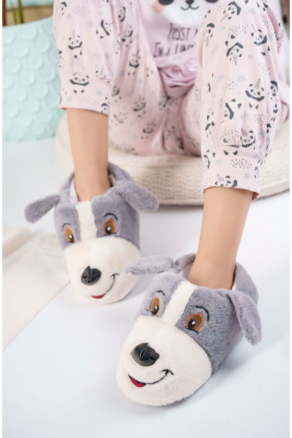 Girls dog slippers online