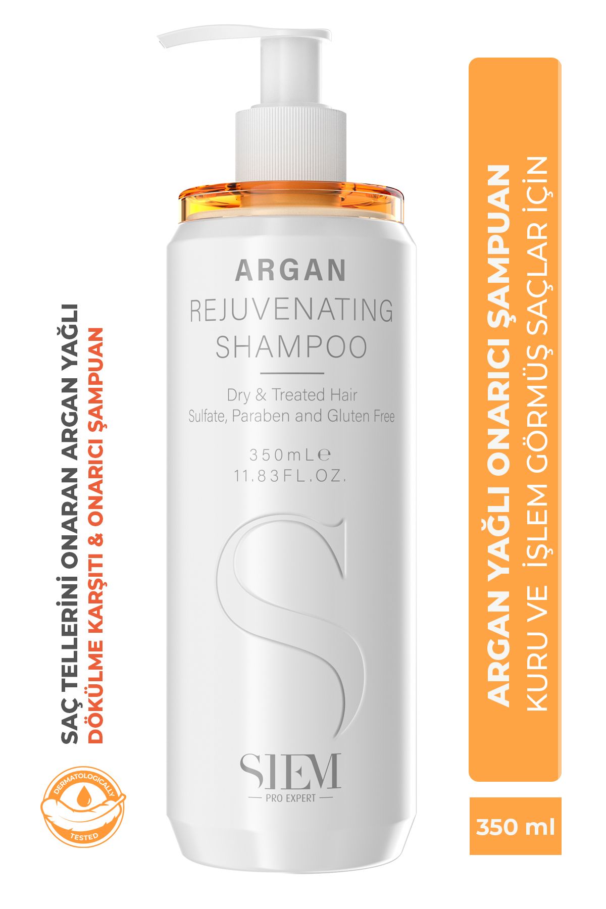 Argan Rejuvenating Shampoo Sülfatsız Onarıcı Şampuan Kuru ve İşlem Görmüş Saç Bakımı 350ml - 1