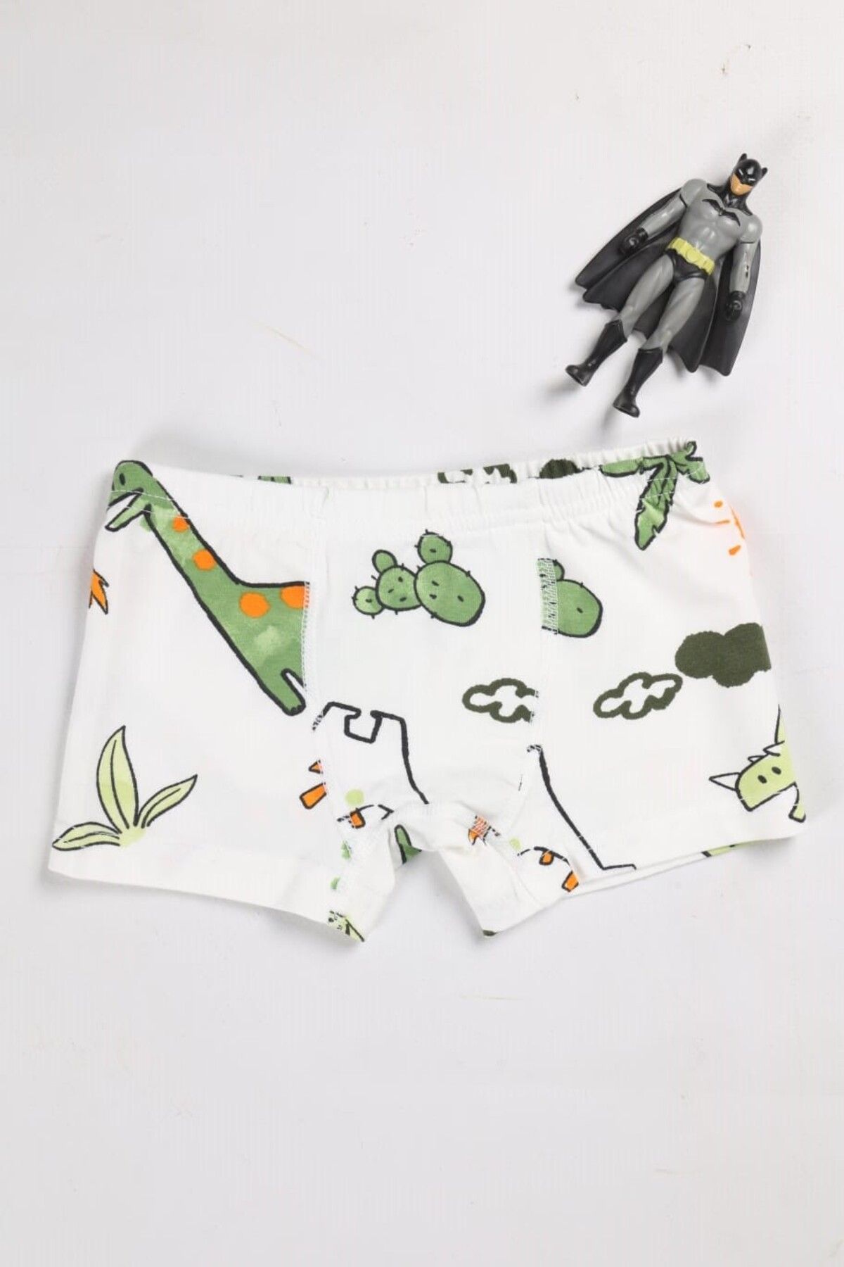 MADALİNA Boy's 95% Cotton Dinosaur Patterned 3-Piece Slip-panties - Trendyol