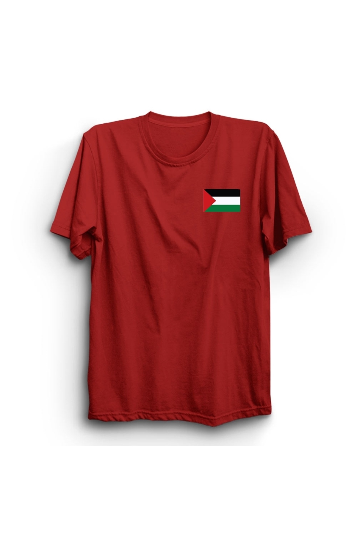Palestinian Flag, Mini Logo, Palestinian Flag Small Logo T-Shirt
