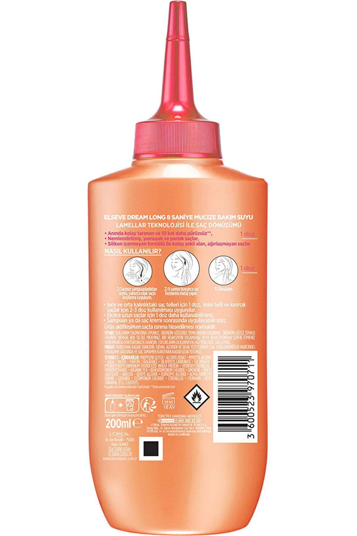 L'Oréal Paris Elseve Dream Long Wonder Water Mucize Bakım Suyu 200Ml — NVMKJHR1003969 — تصویر 2 از 5