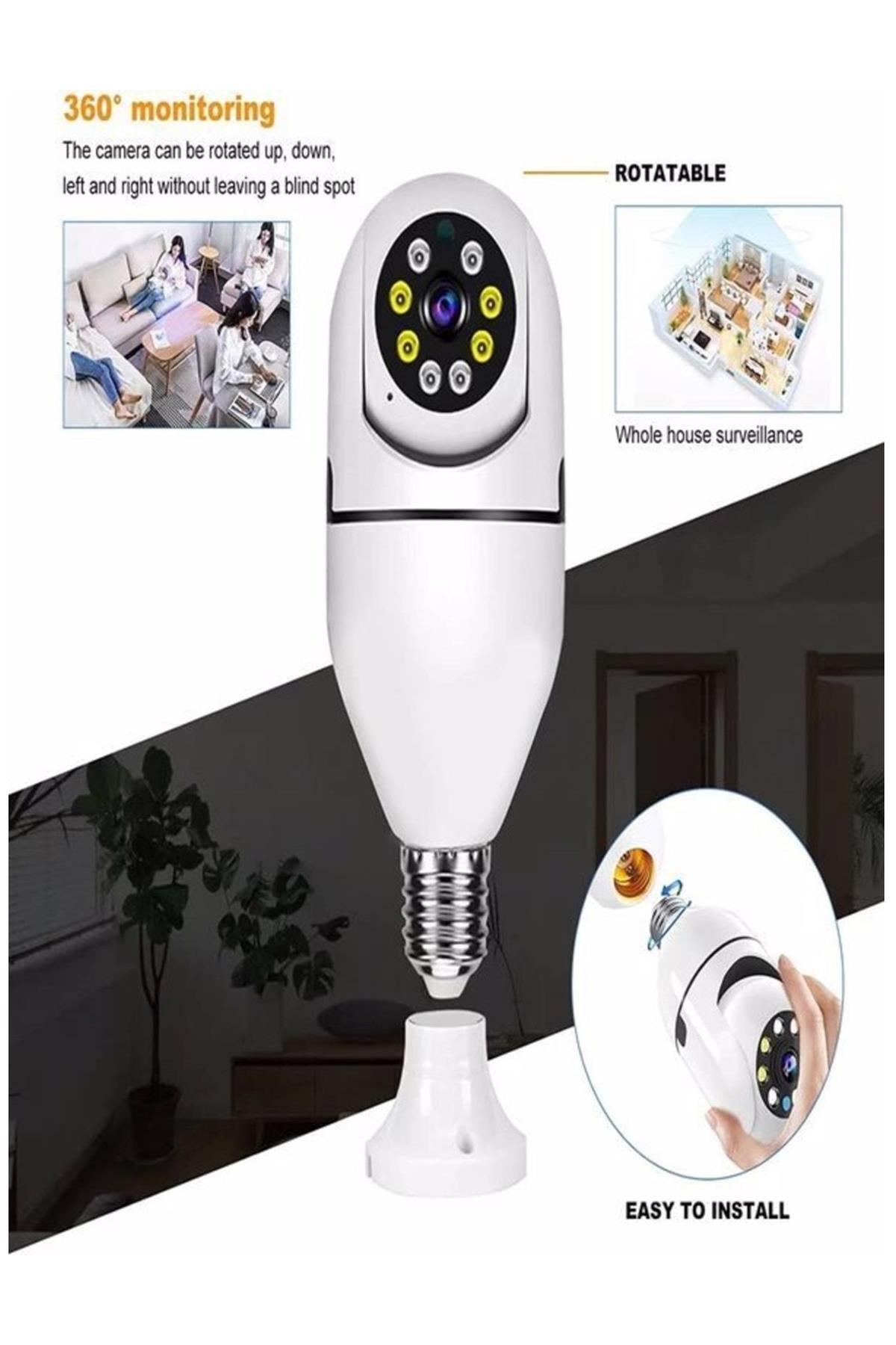 Genel Markalar 360 Ptz Ip Kamera Gece Görüş Kablosuz Bebek Güvenlik Akıllı Ampul Wifi Kamera Ip36 fotoğrafı 3 (önizleme)