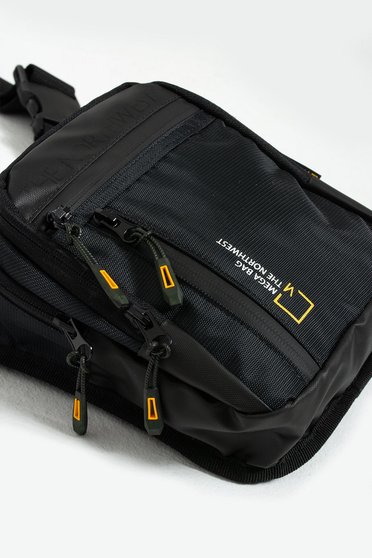 MEGA Bag Motorsiklet, Bisiklet, Kurye Su Geçirmez Bel ve Bacak Çantası - Siyah