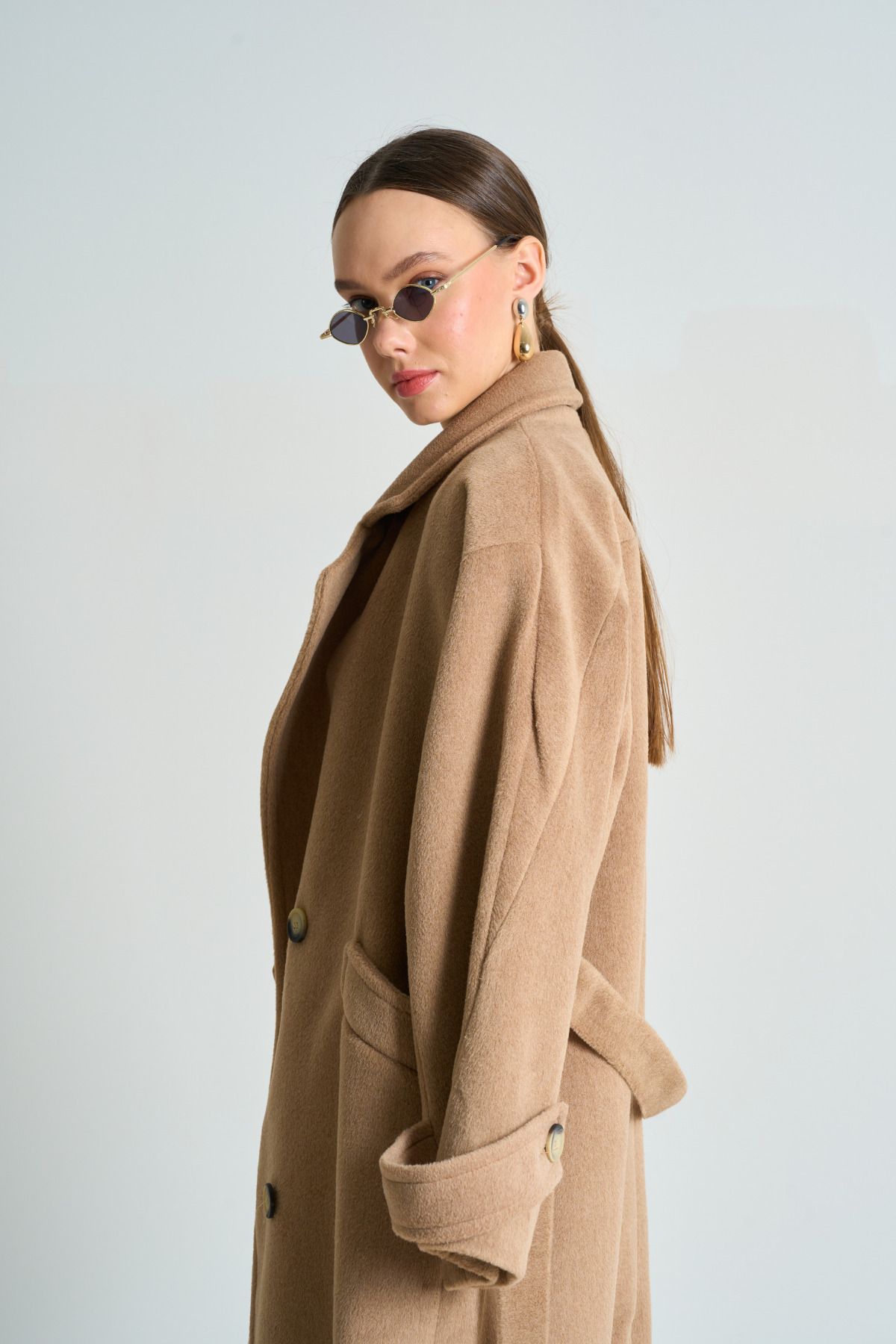 Beige cheap coat womens