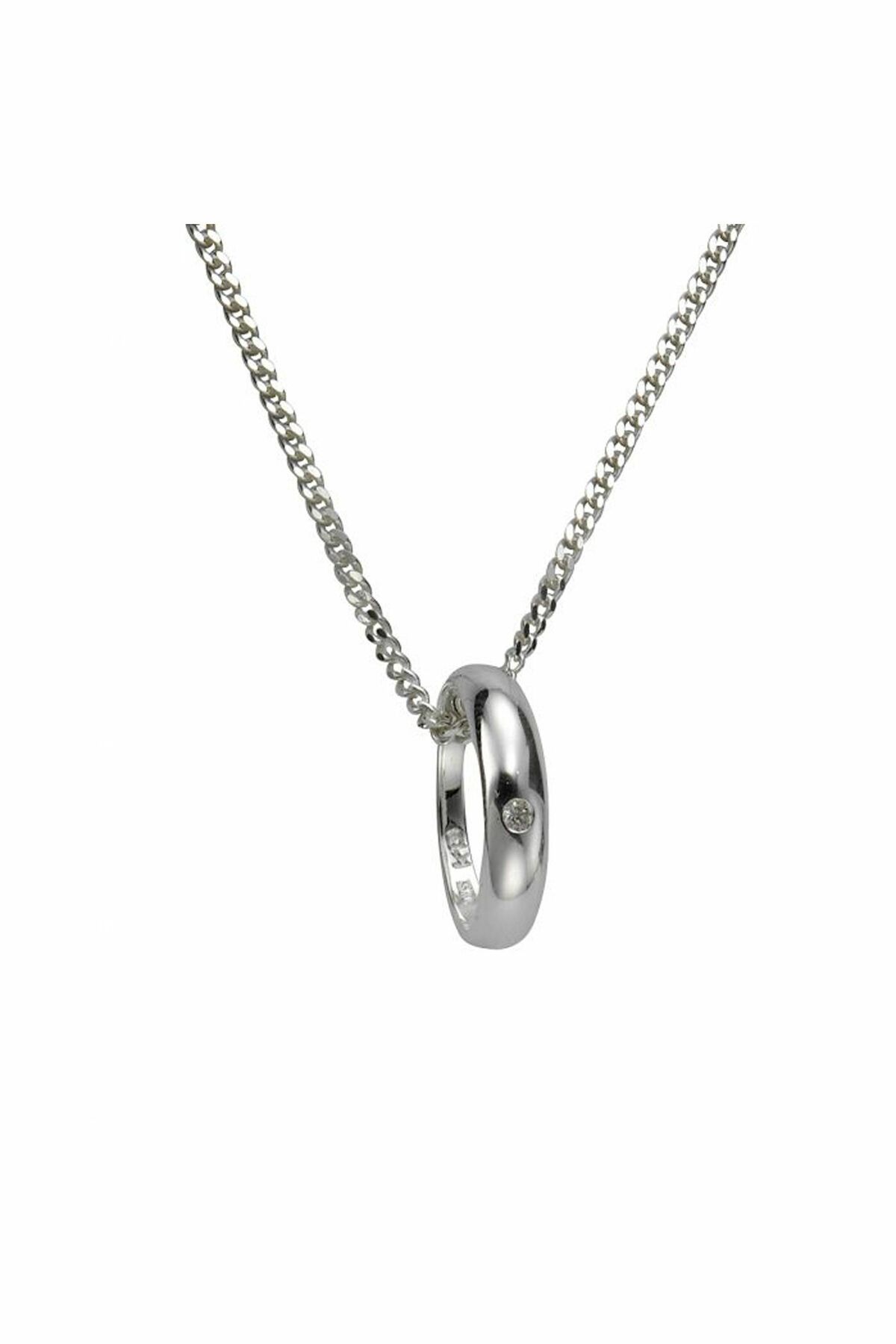 ZEEme Halskette – Weiß - - Trendyol Silber