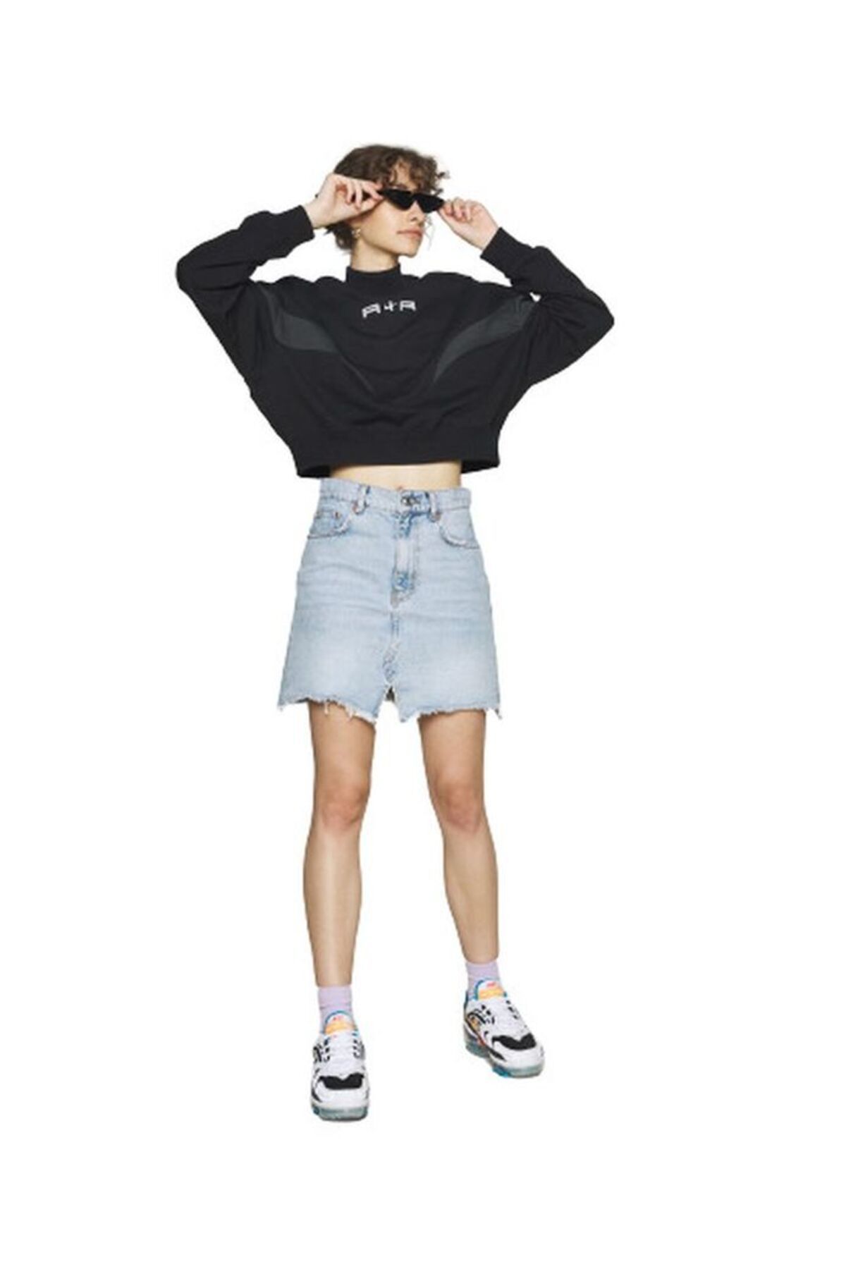Denim overall hot sale skirt nike