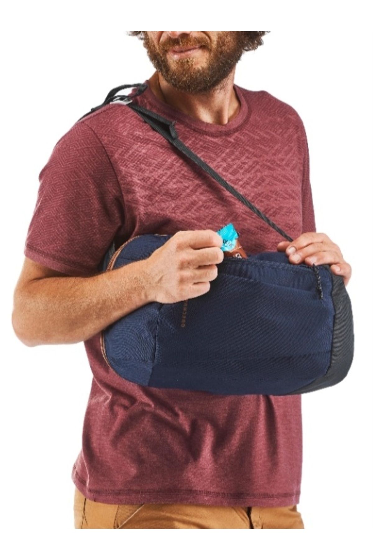 کوله پشتی آبی مردانه و زنانه راه رفتن طبیعت 10 لیتر آب ندارد Decathlon