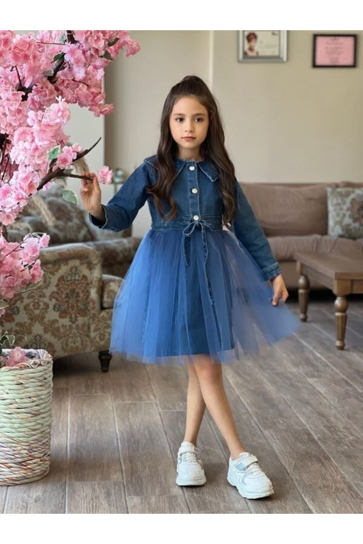 Girls Denim Kids Frock at Rs 345 in New Delhi | ID: 2852445509648