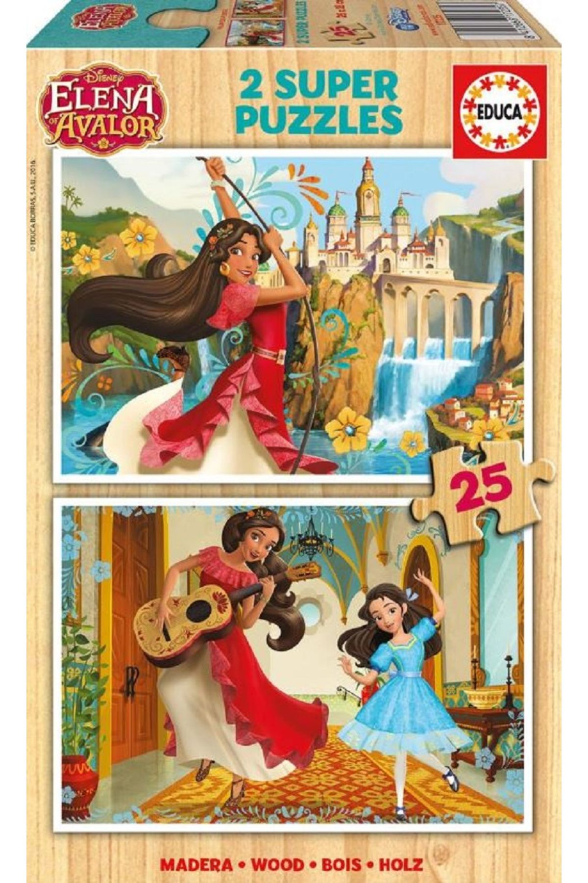 پازل ها و یاپبوزهای کودک ELENA AVALOR PUZZLE 2X25 قطعه ادوکا EDUCA
