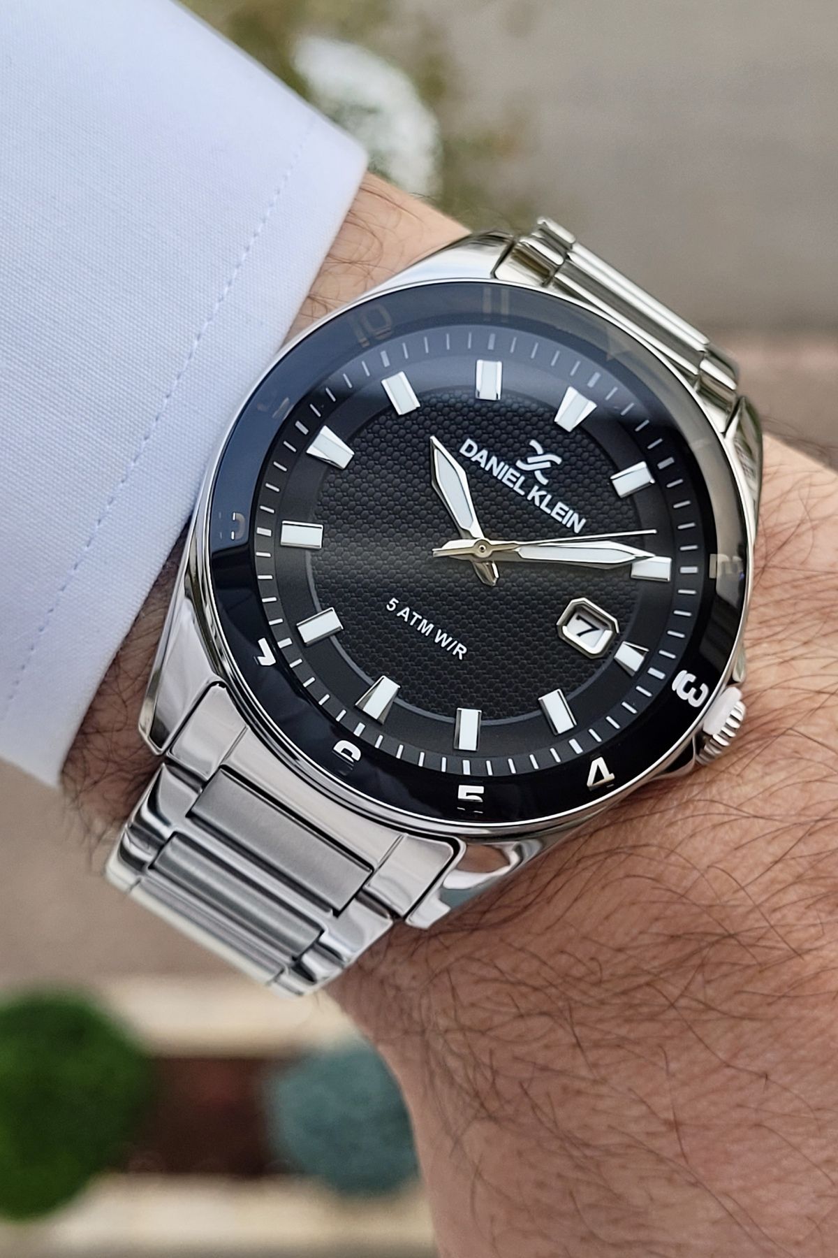 Daniel klein silver toned new arrivals dial watch