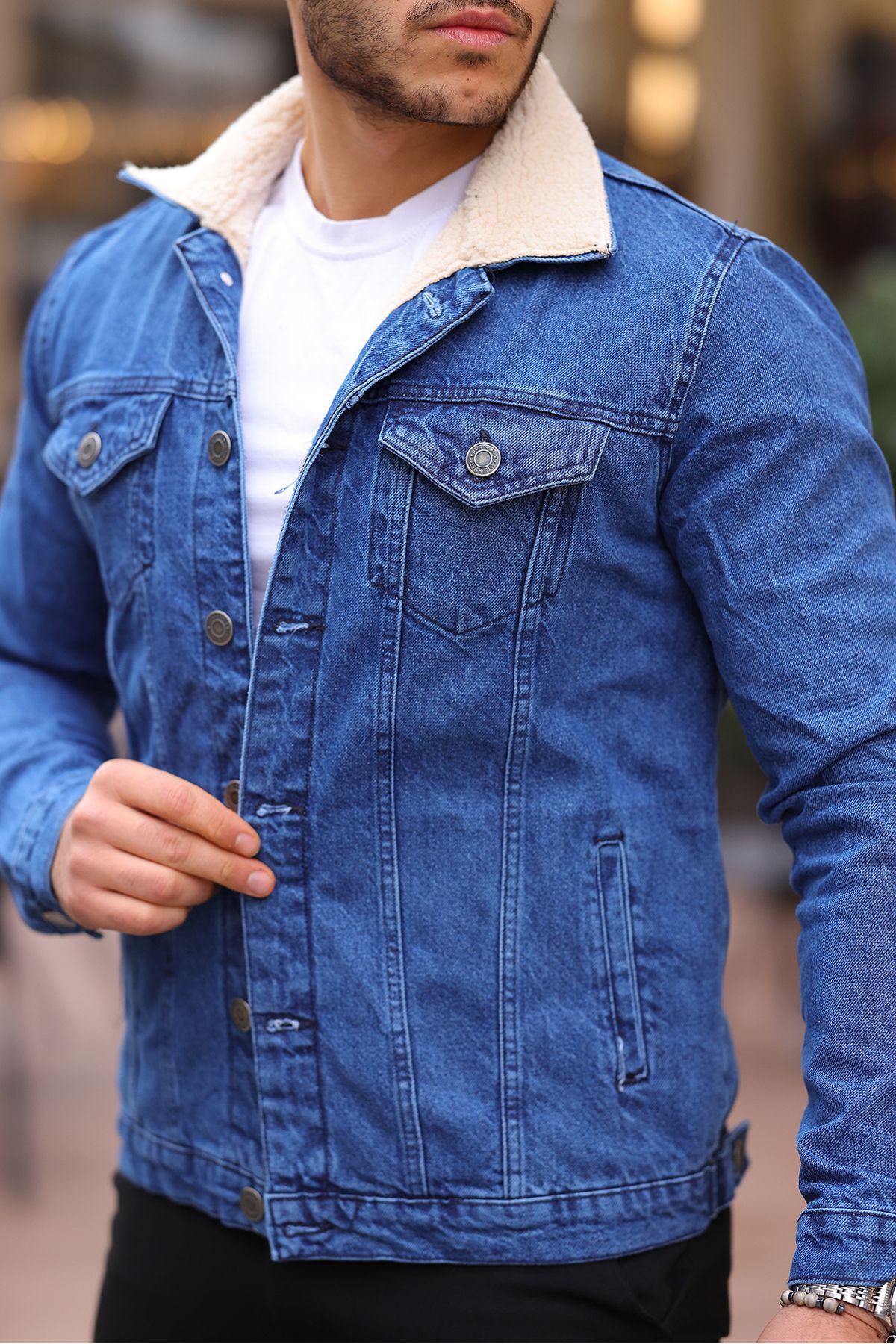 Men Denim Jackets Winter Coats Fleece Warm Jeans Jackets High Quality Male  Casual Denim Jackets New Fashion Jeans Coats | Fruugo BH