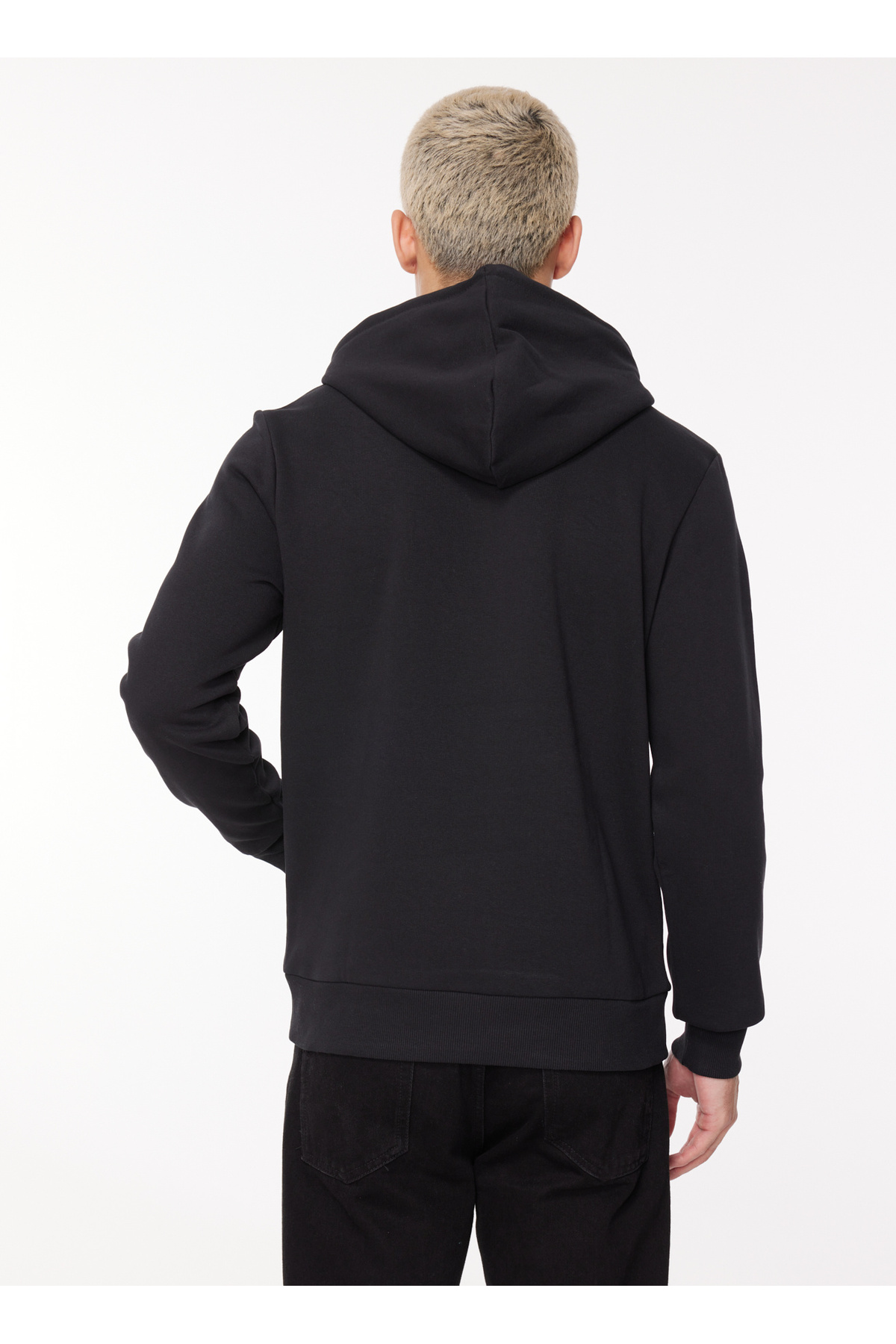 سویشرت جک اند جونز مردانه پنبه-پلی استر مشکی اسپرت راسته     Regular/رگولار اسپرت | Jack & Jones 5003078549 TR - تصویر 5