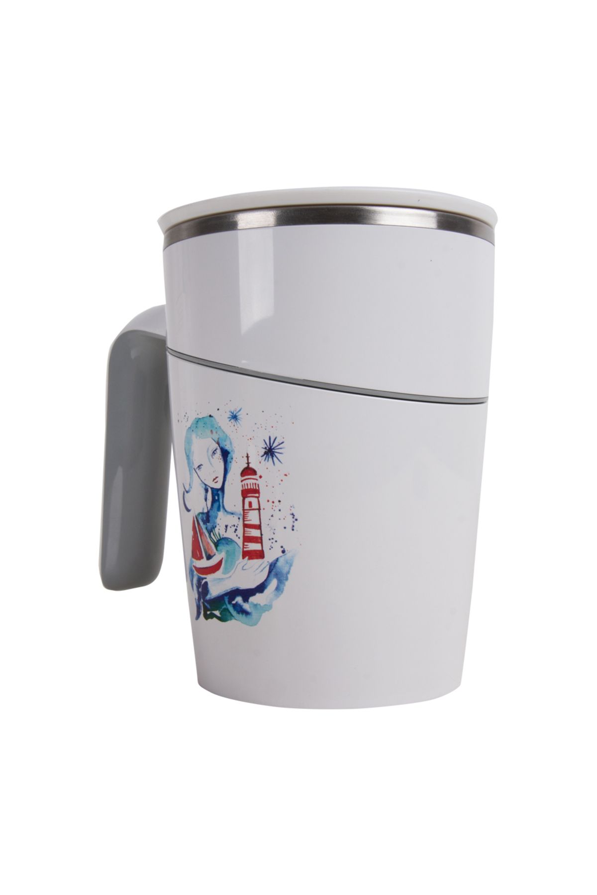 ANEMOSS-Lantern Girl - Non-Tipping Mug 4