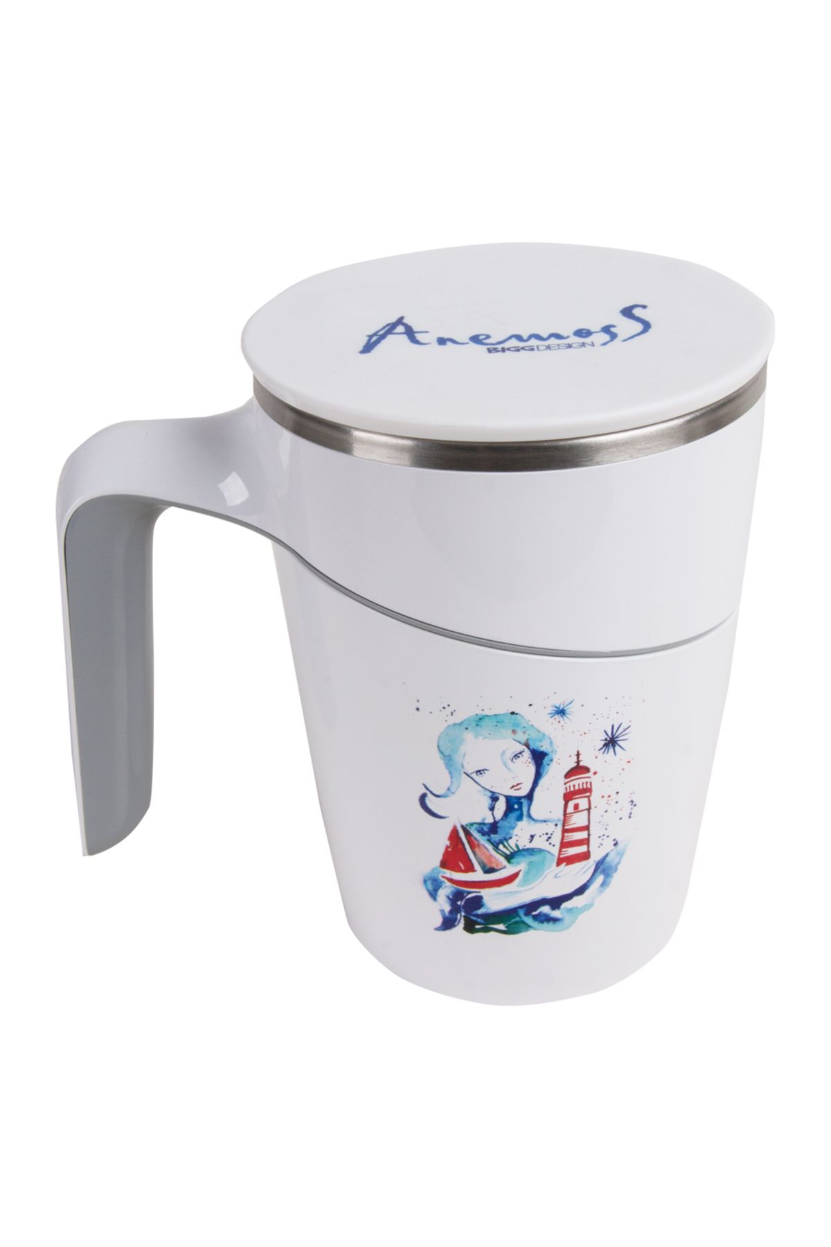 ANEMOSS-Lantern Girl - Non-Tipping Mug 6