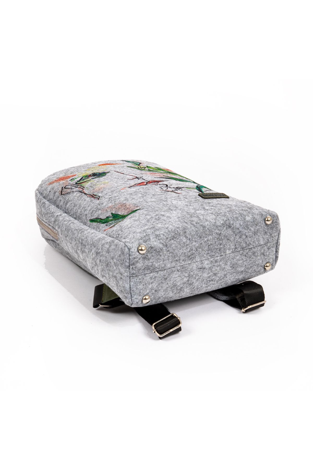 Biggdesign-Filzrucksack mit Reißverschluss „Faces“ 4