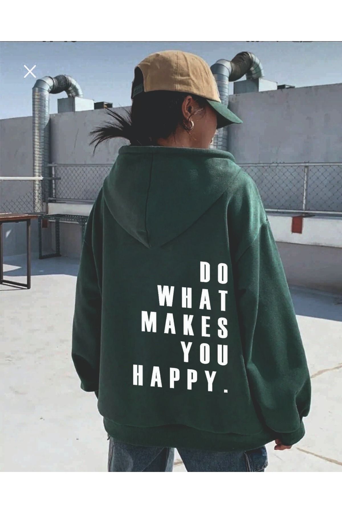 I love you so much kind top hoodie green