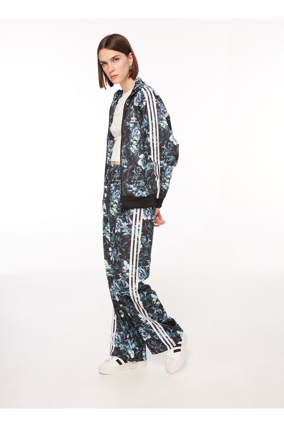 Adidas store flower jumpsuit