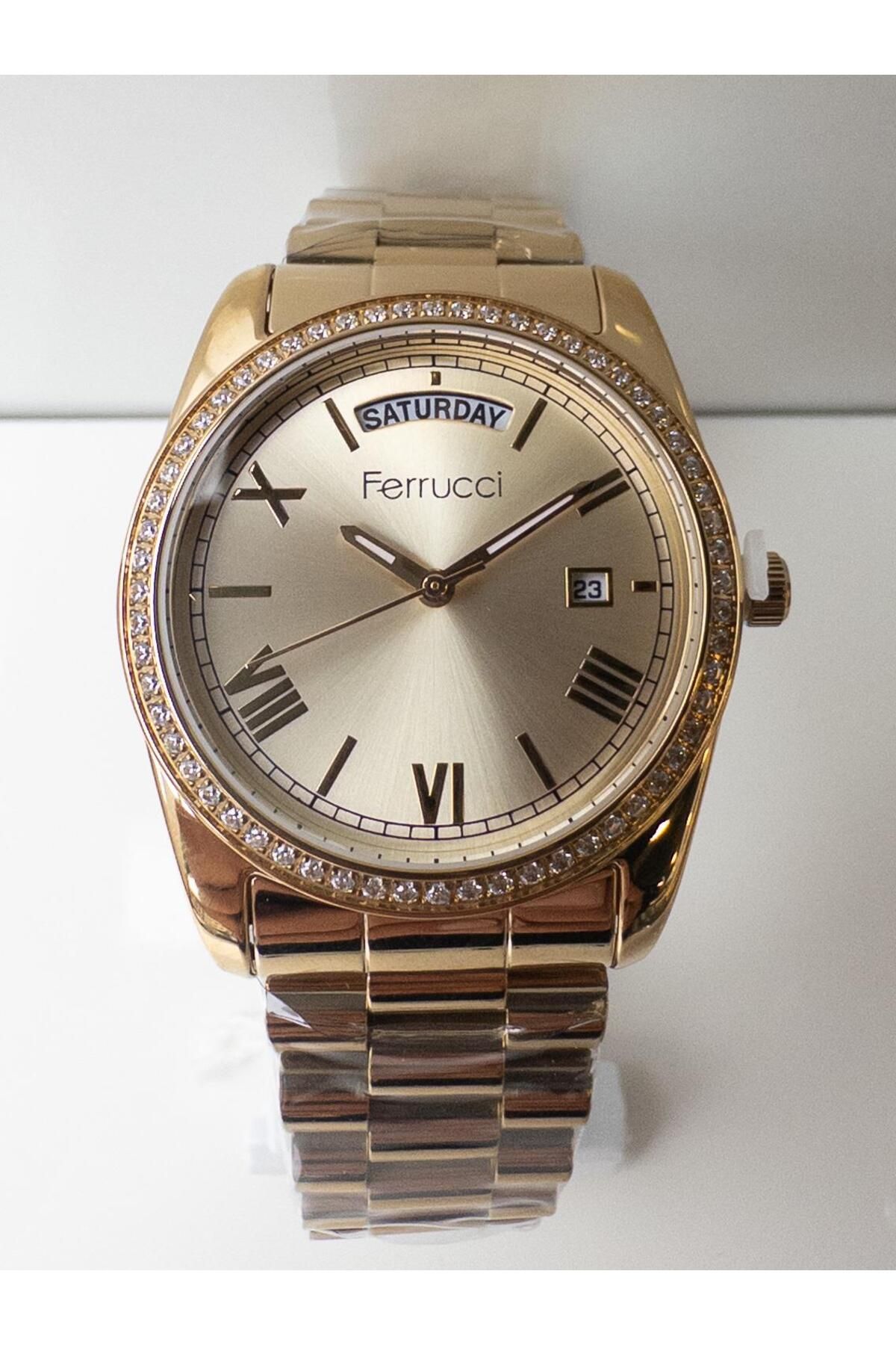 Ferrucci-Jubilee Bracelet Day and Date Display Wrist Watch 4
