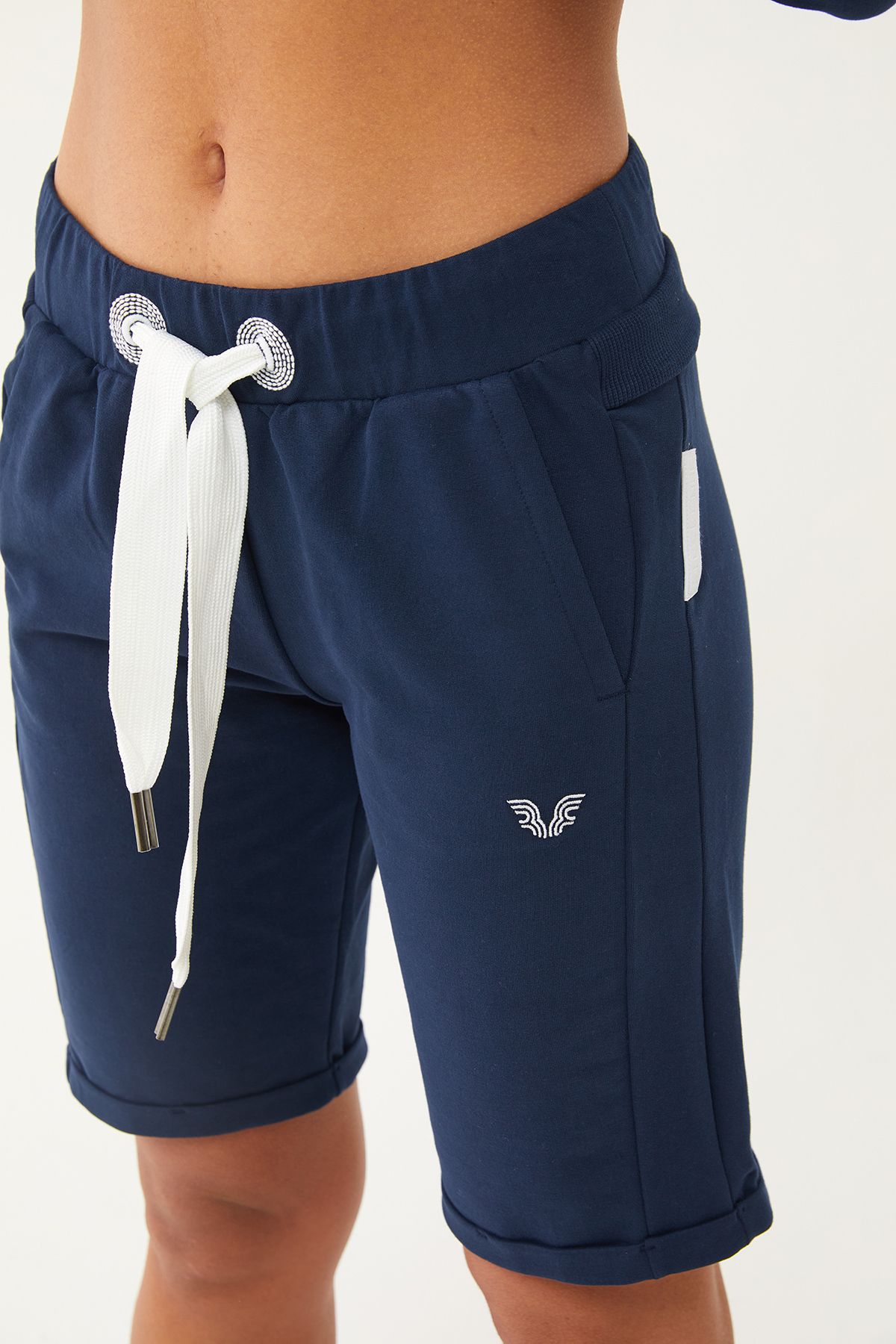 Womens navy sales sports shorts