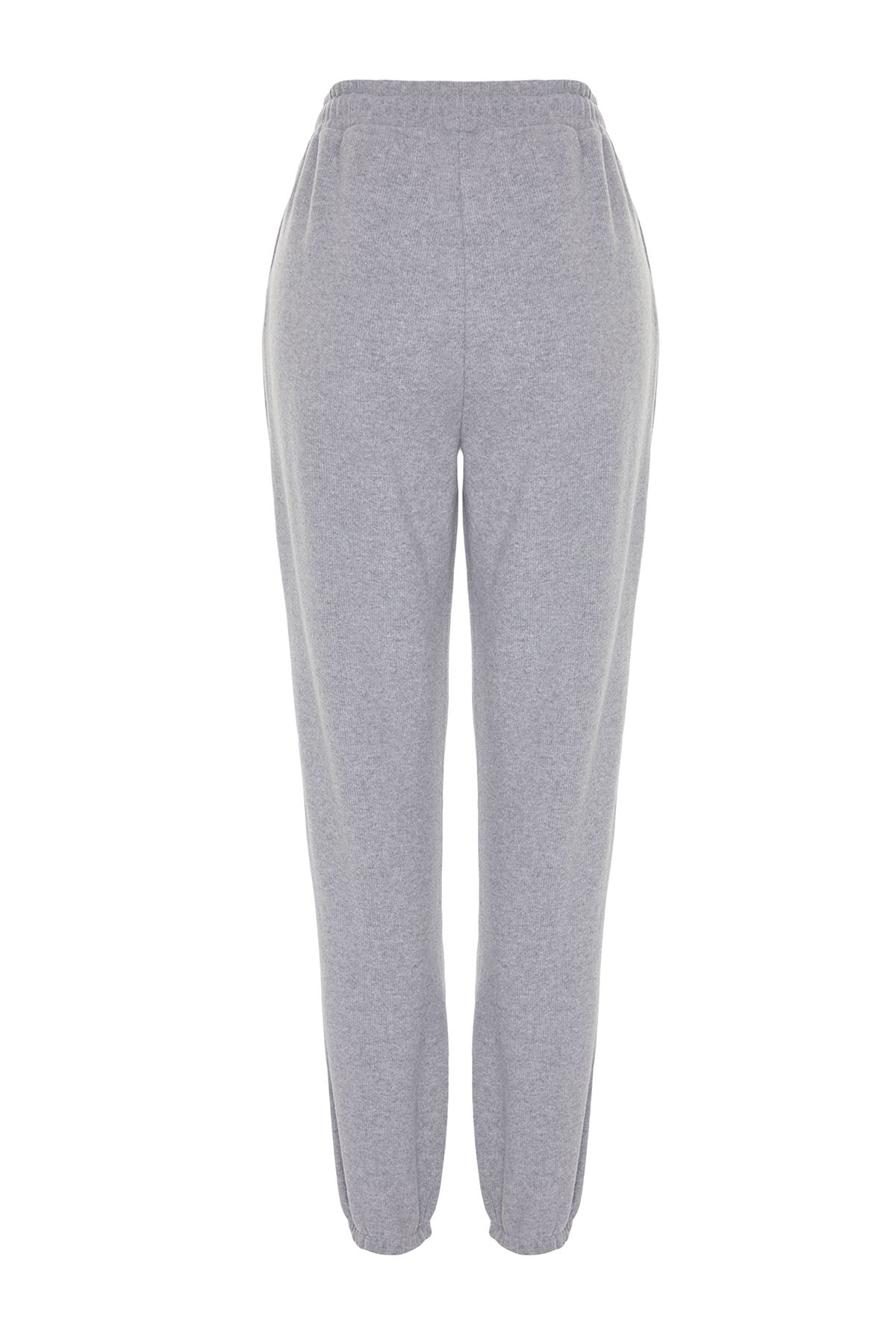 Trendyol Collection-Graue Thessaloniki-Sport-Jogginghose mit bequemer Passform und Taschenstrick TWOAW21EA0168 7