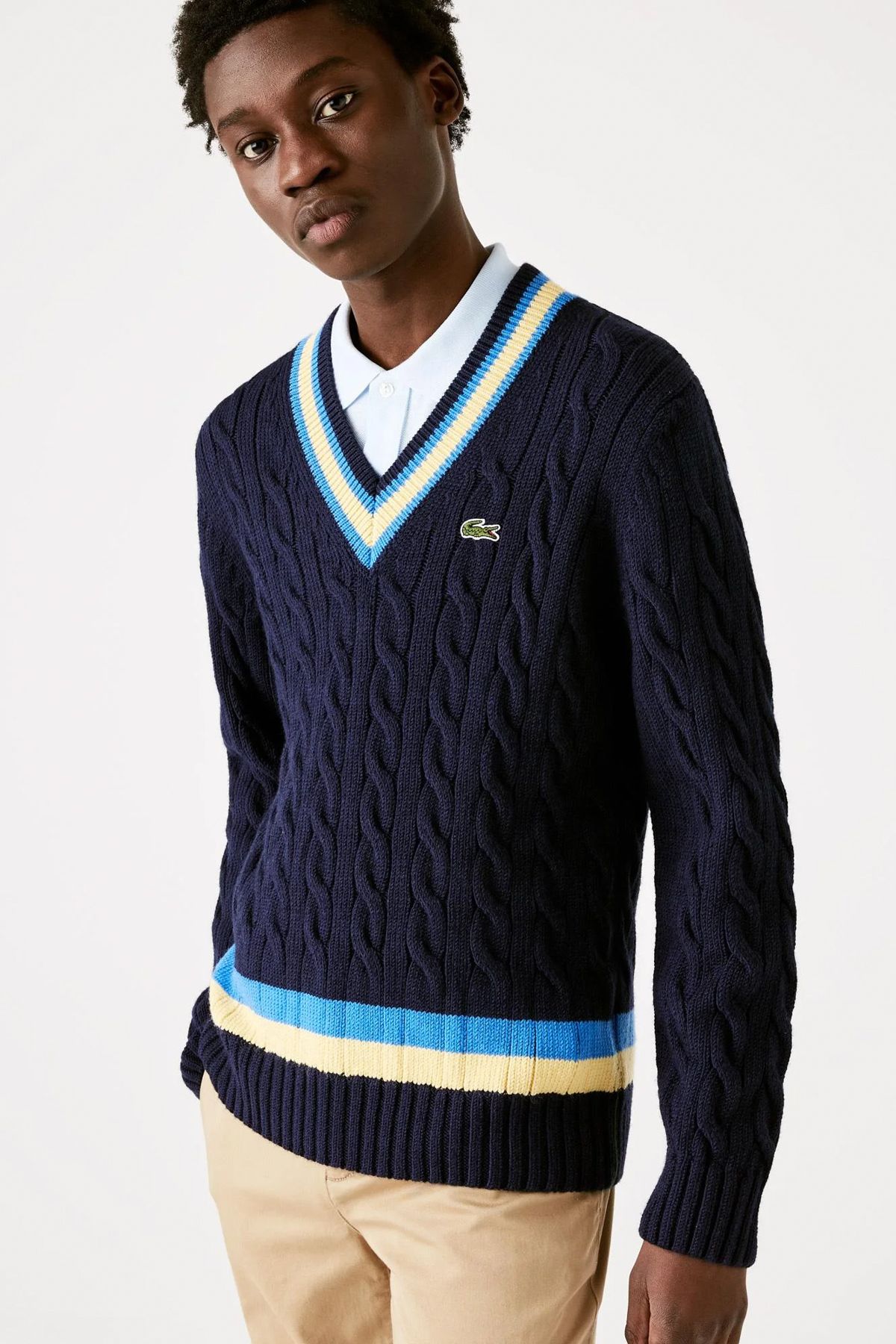Lacoste discount knit sweater