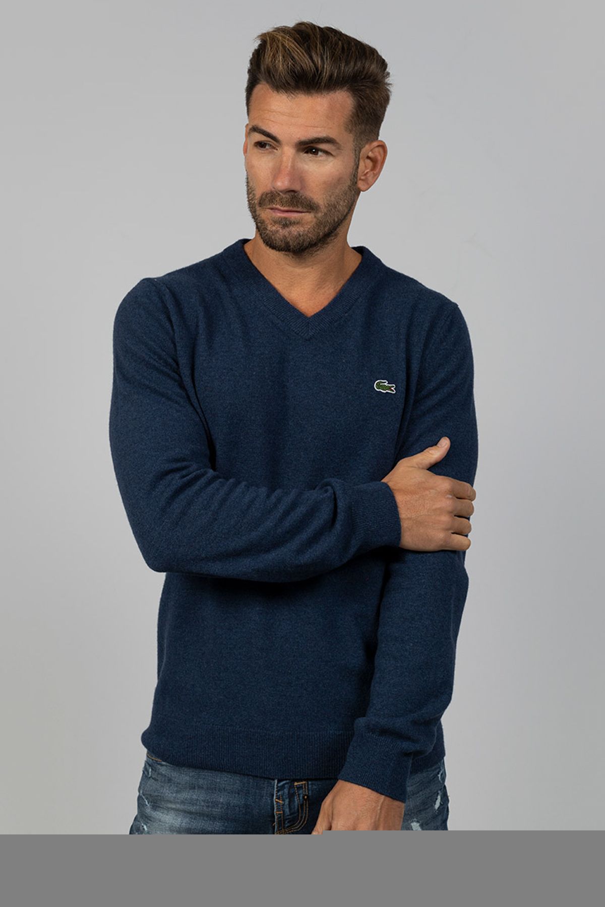 Lacoste Sweater Blue Regular fit Trendyol