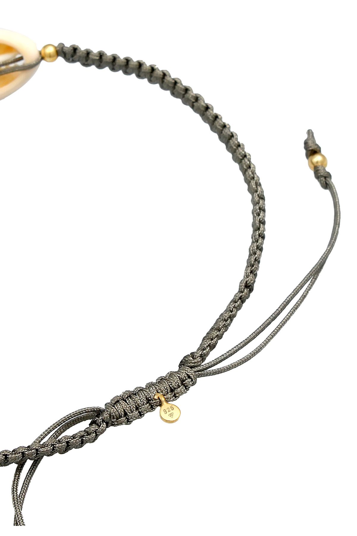 ELLI-Fußschmuck Kauri Muschel Ozean Maritim Naylon 925 Gümüş 3