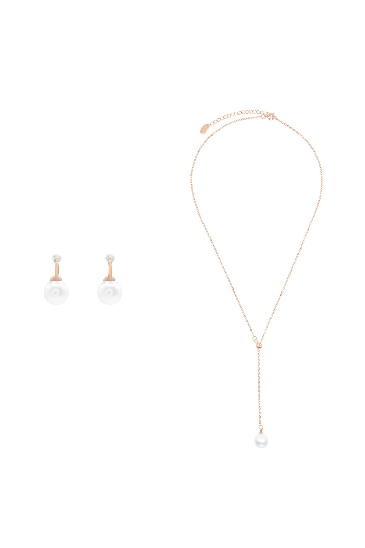 Heideman-Schmuckset Frauen mit Halskette und Ohrring Set Talisa rose goldfarben feminin 1