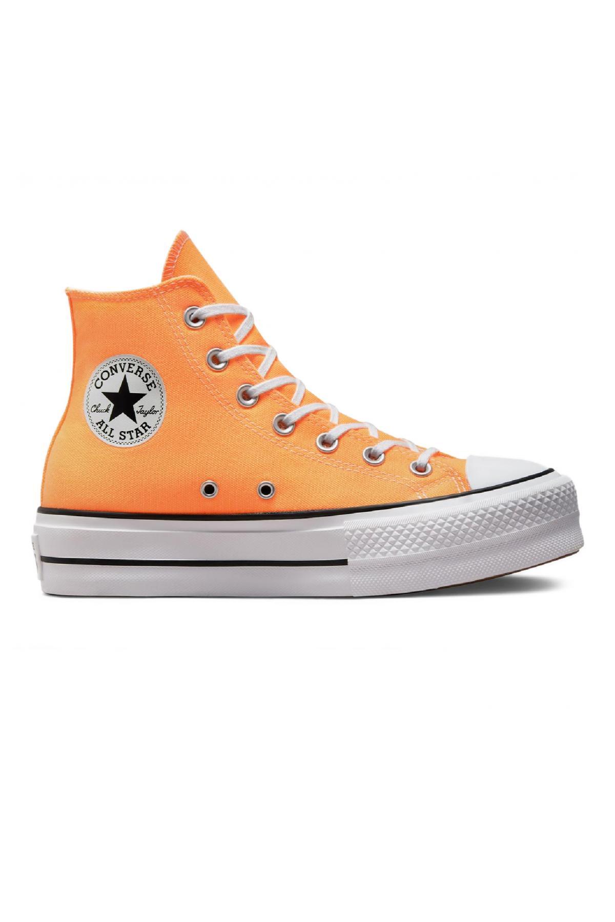 1_org_zoom A03052C Ctas Lift Hi Sneakers کفش زنانه نارنجی Converse کانورس اورجینال - تصویر 1