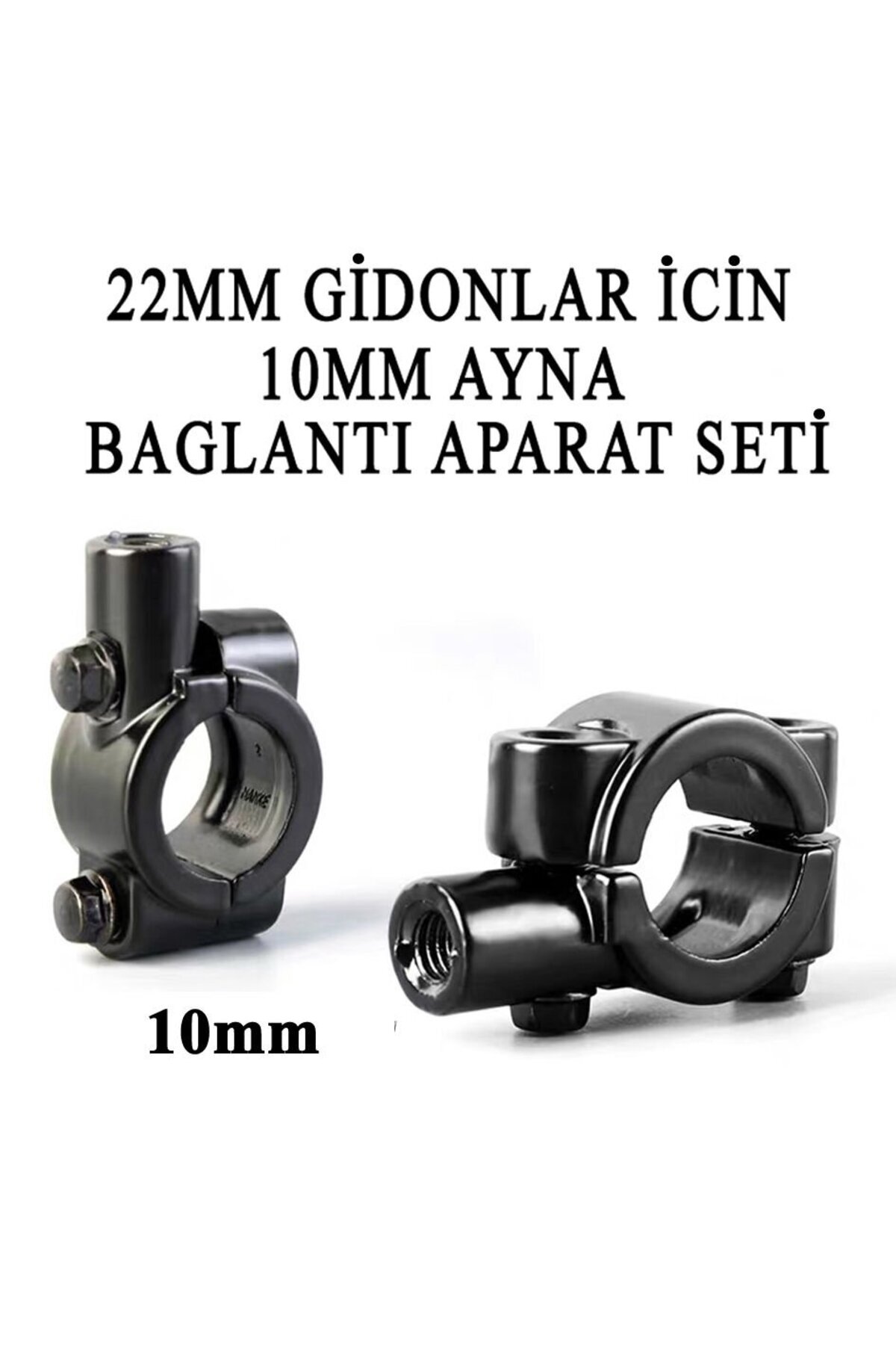 YSGMOTOPARTS Motosiklet Atv Ayna Bağlantı Kütük Seti 10 mm