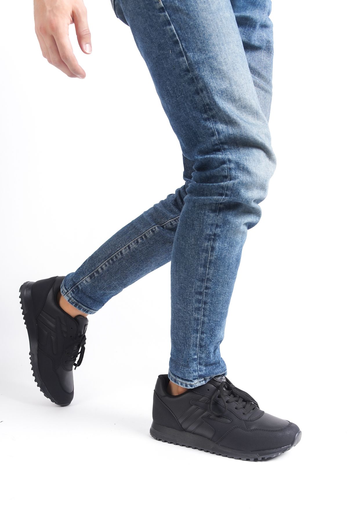 Moda Değirmeni-Pantofort negru pentru femei Bg1053-101-0001 7