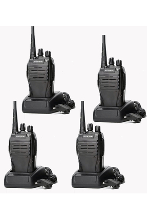 YUWA 4 Adet Baofeng bf-999s Pmr El Telsizi (Kulaklık Hediyeli)